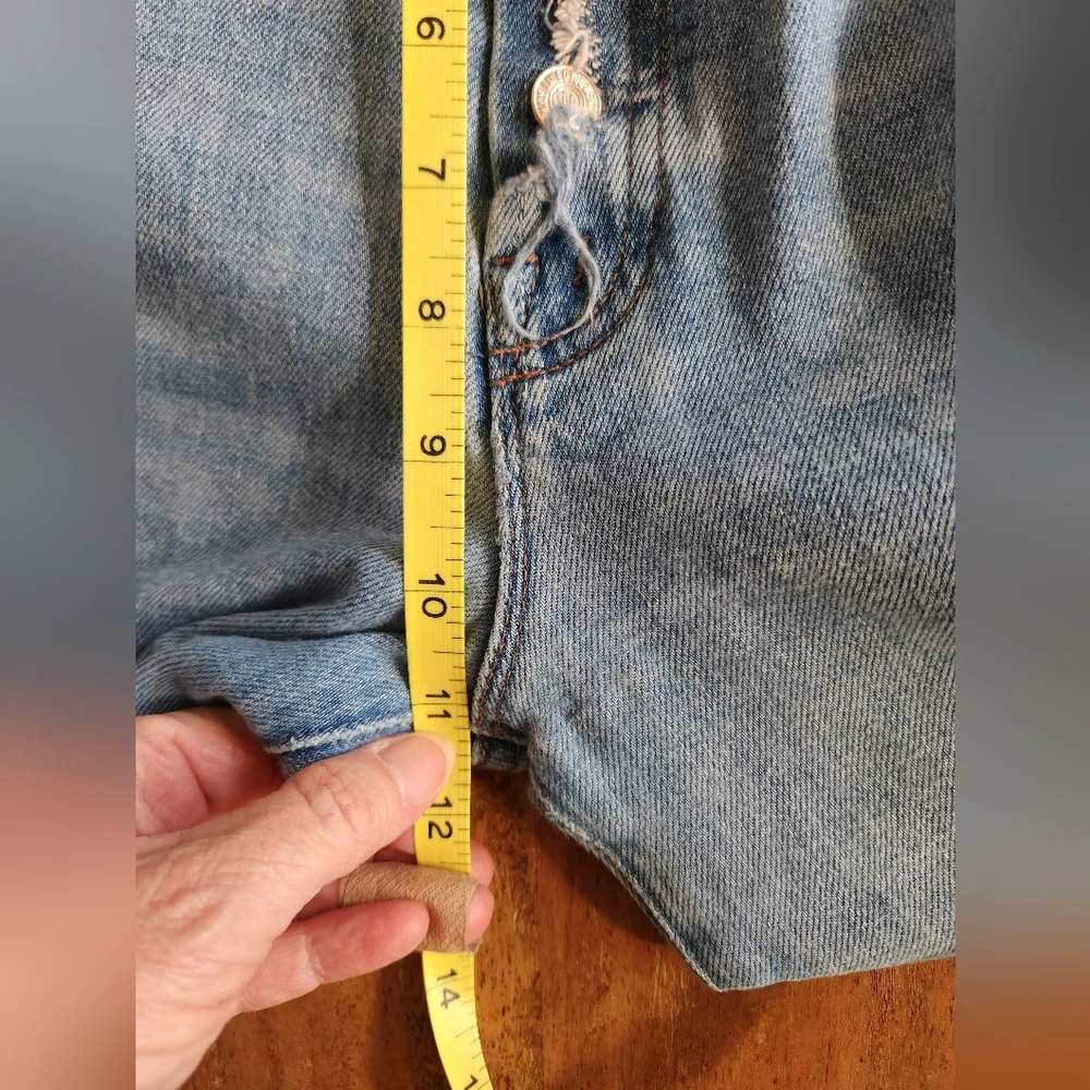 MOTHER Fly Tomcat Roller Jeans In Crashing Wash 28 - Picture 8 of 12
